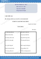 Đề thi học kì 1 Văn 7 Cánh diều - Đề số 13